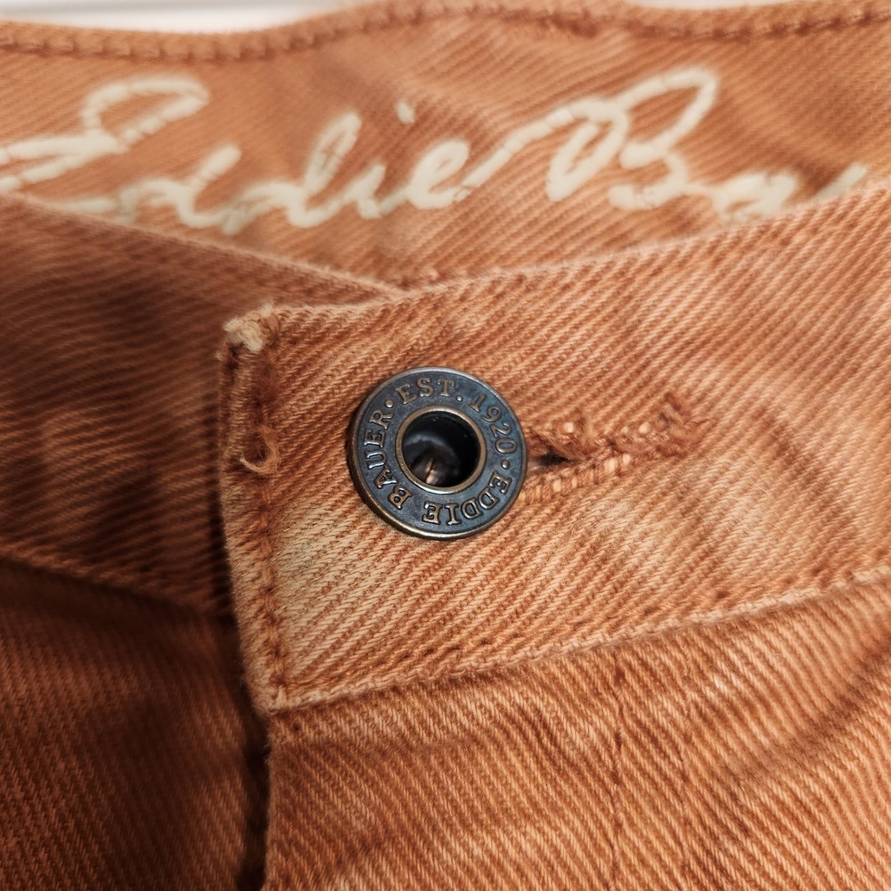 Eddie Bauer Men Vintage Jeans 33x34 Actual 33x32.5 Brown Cotton Denim Straight - Picture 4 of 15